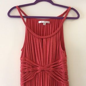 Salmon braided maxi dress - size M